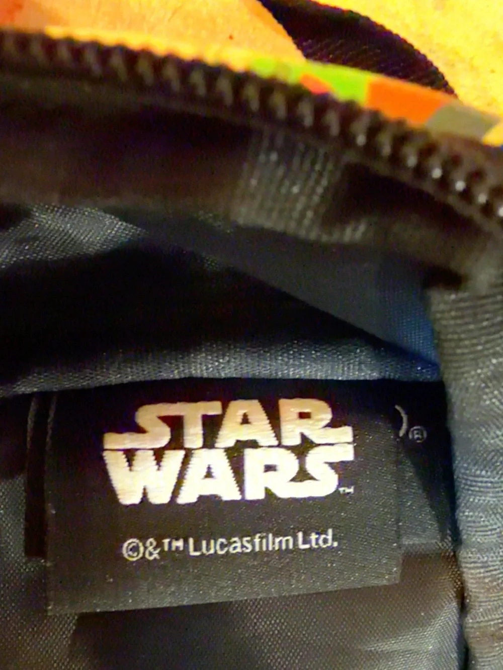 Star Wars Green Grogu Pattern Black Kids Backpack